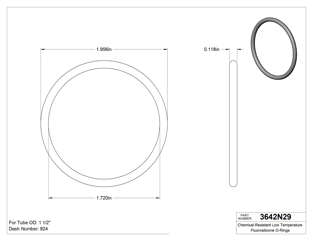 Technical drawing - 3642N29